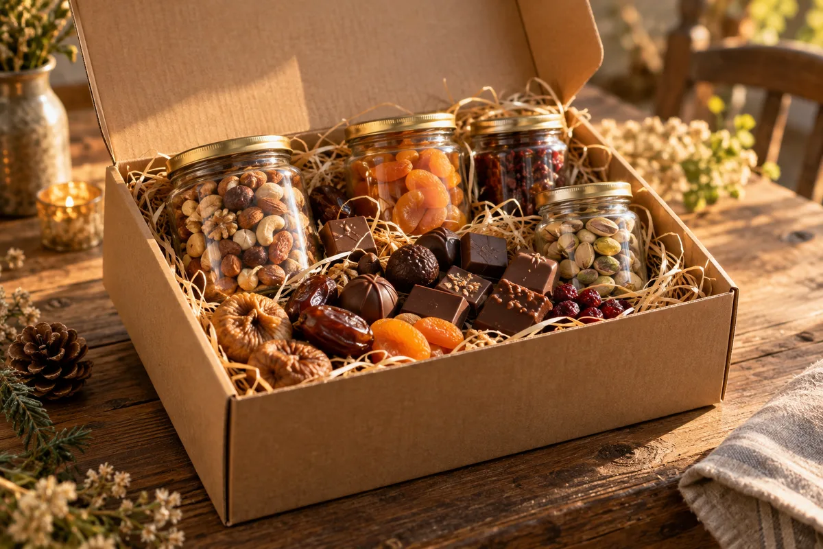 Coffret gourmand sur sa liste de Noël : bien le décrire
