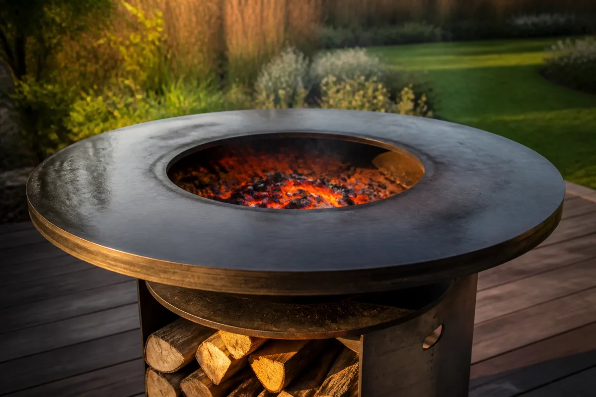 Cuisine au brasero : zones de chaleur, bois et cuissons