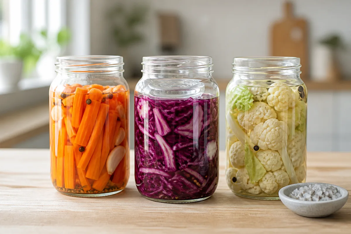 Lacto-fermentation des légumes : méthode, sel et durées
